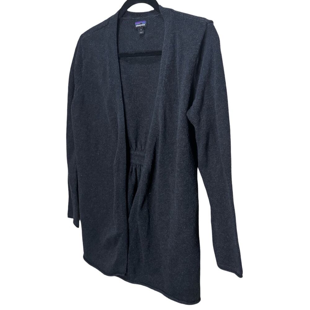 Patagonia Loislee Wrap Open Cardigan Sweater - Charcoal M - Picture 3 of 5